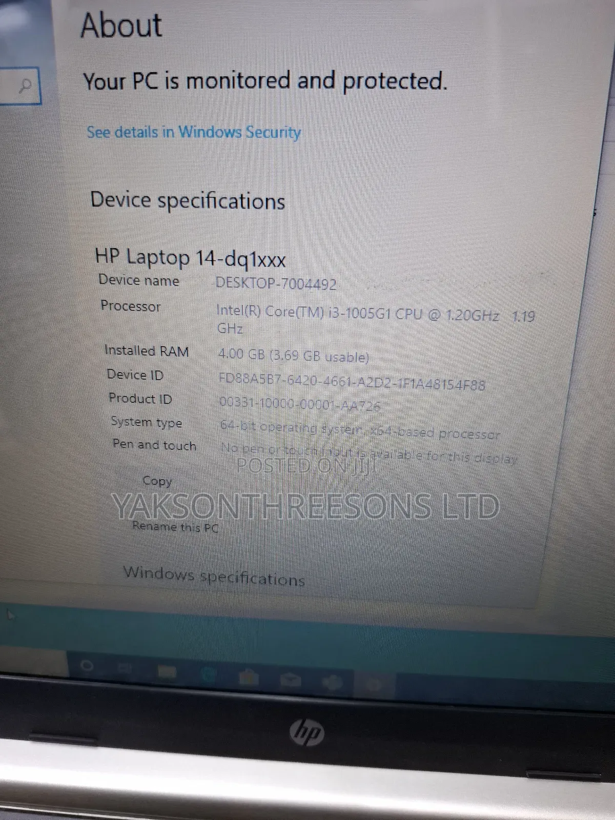 Laptop HP 14-ep0063 8GB Intel Core i3 SSD 256GB