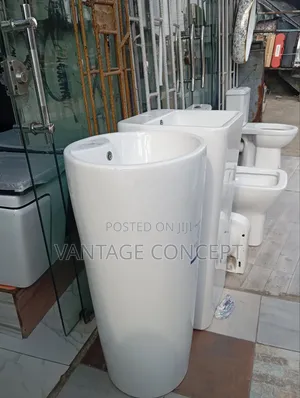 Original White Round Standing Basin 40cm