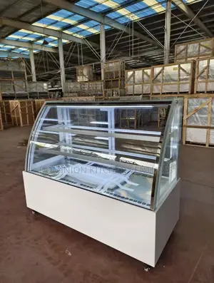This Is Curved Glass Cake Display Showcase