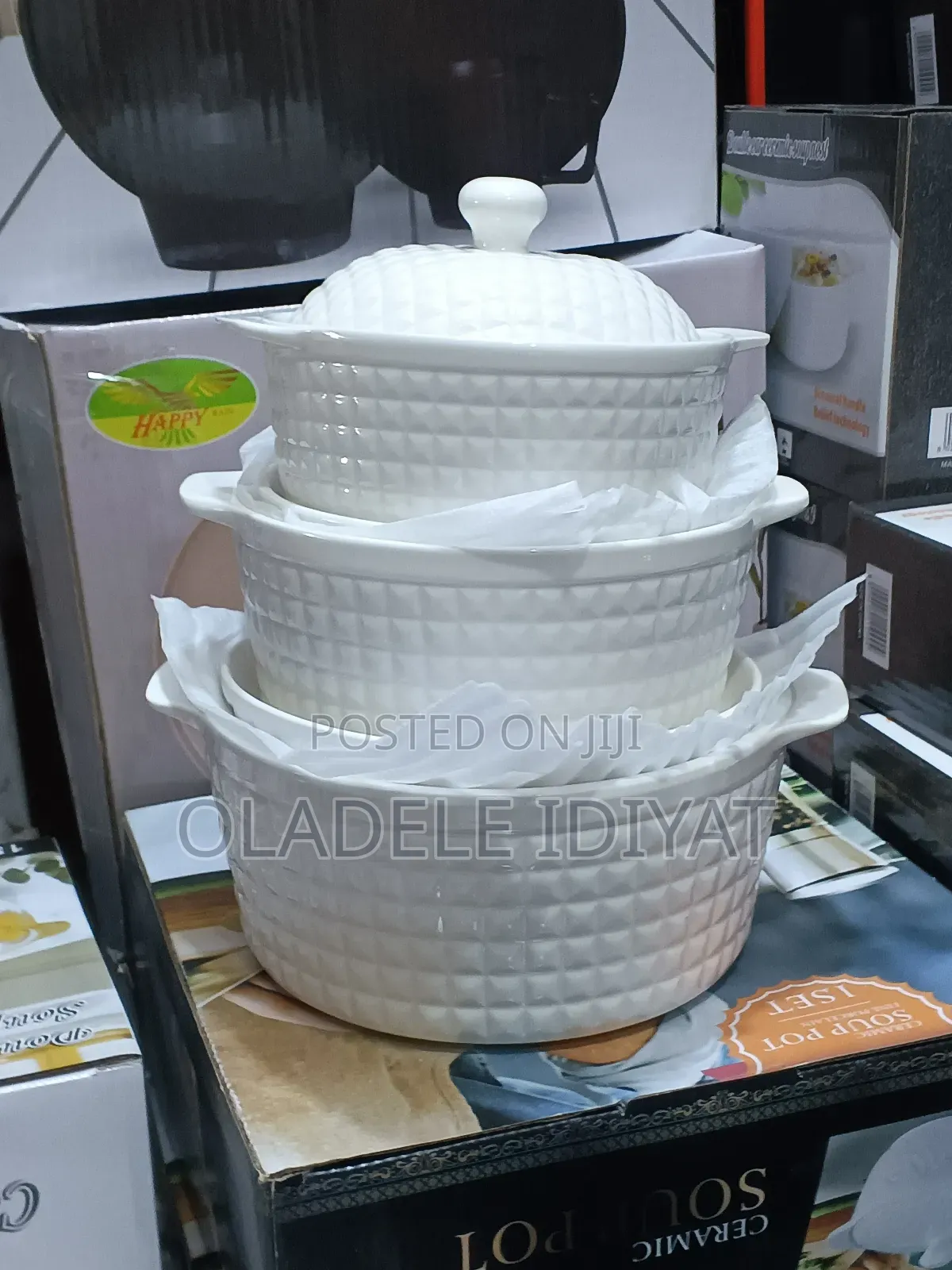 3pcs Serving Dish in White Color