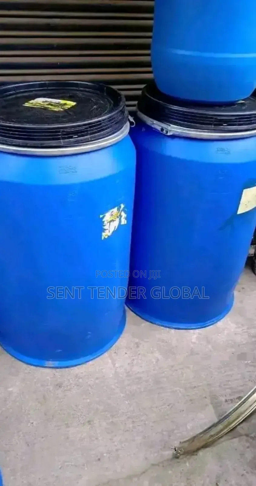 Blue Plastic Drum