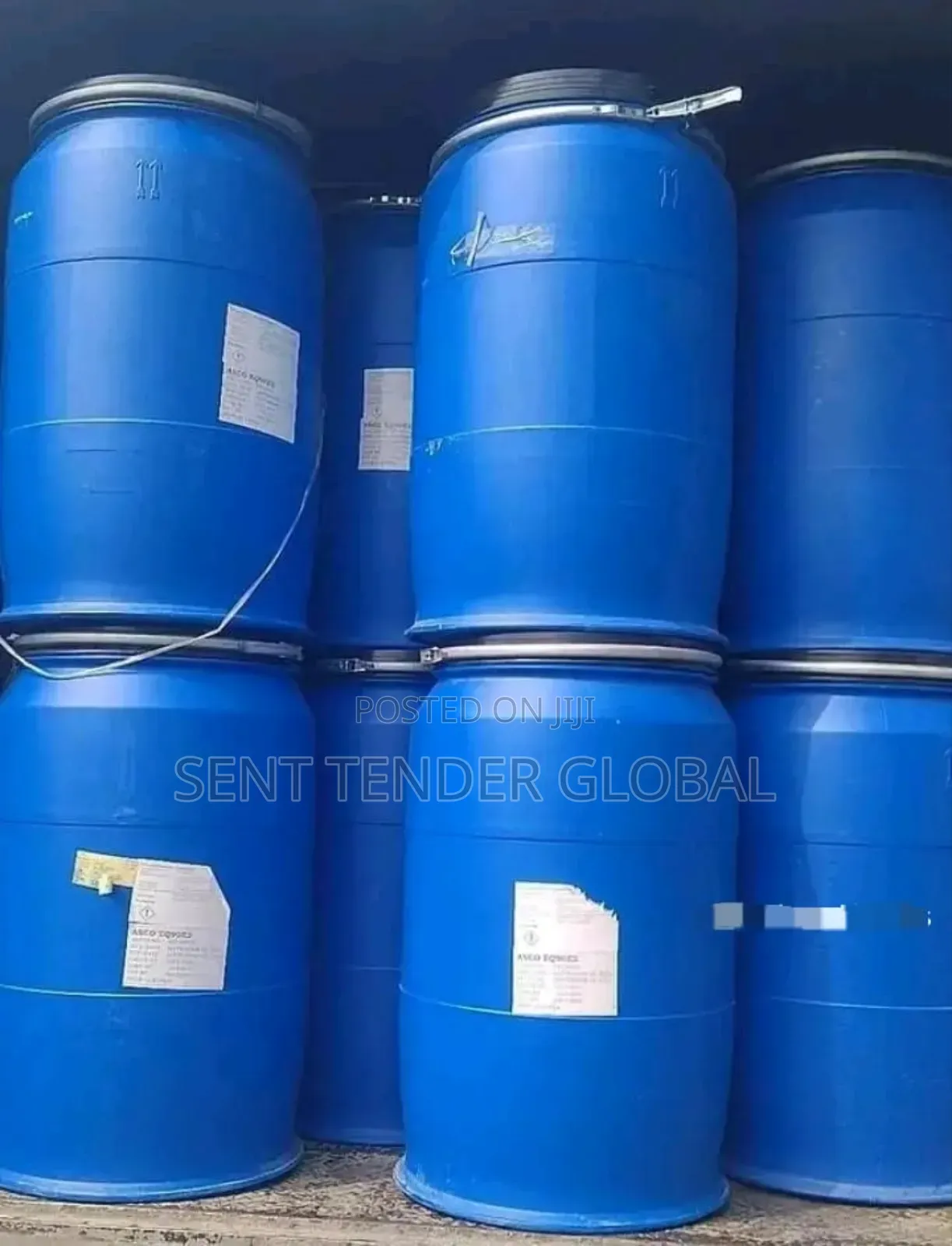 Blue Plastic Drum