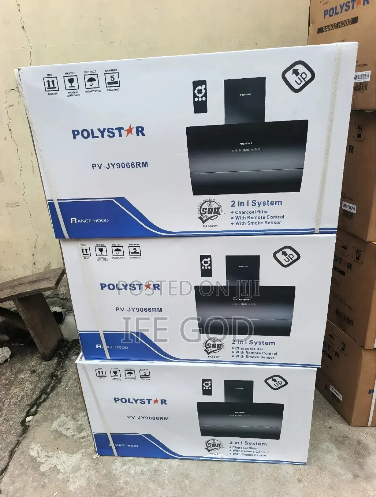 Original Polystar Plasma Digital Automatic Remote Heat Extractor 90cm