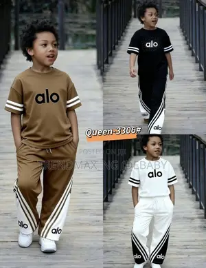 Trendy Kids Alo 2-Piece Outfit |Premium Boys/Girls Casual Set(2-10yrs)