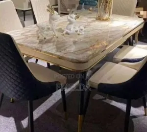 Special Edition 6 Seater Marble Dining Available for Sale