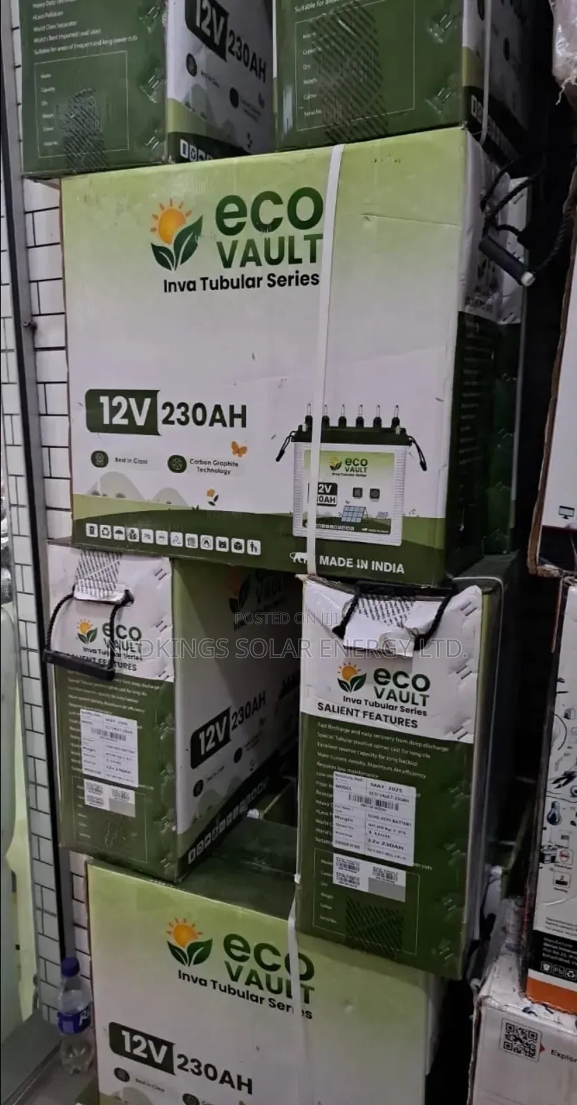 Eco Vault Tubuler Battery (230ah/12v)