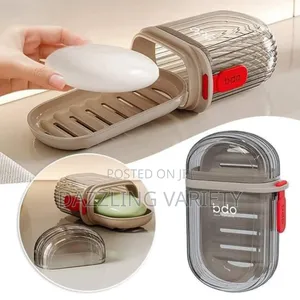 Portable Soap Case With Draining Tray