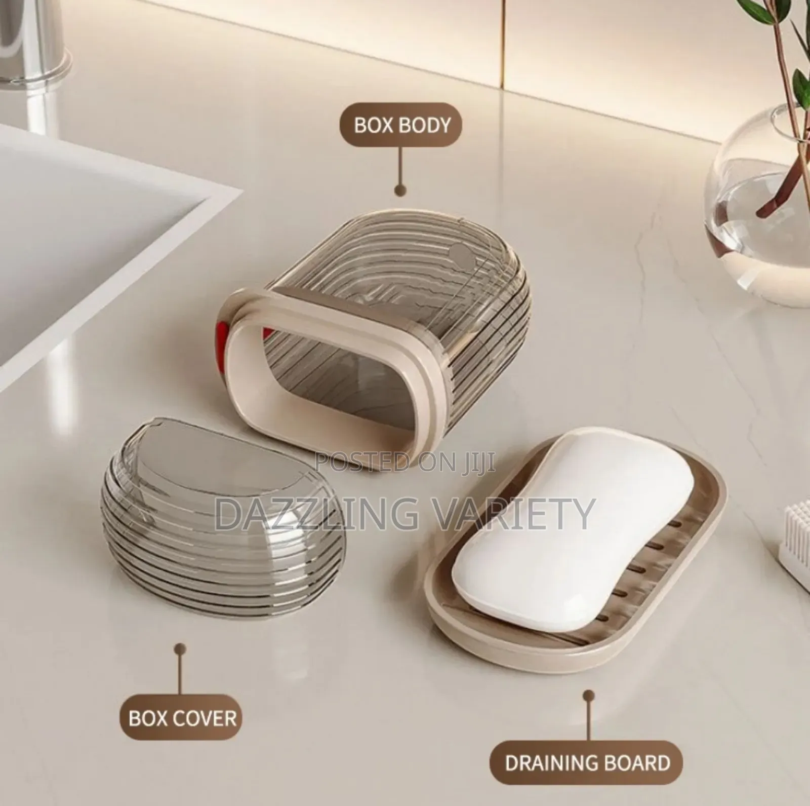 Portable Soap Case With Draining Tray