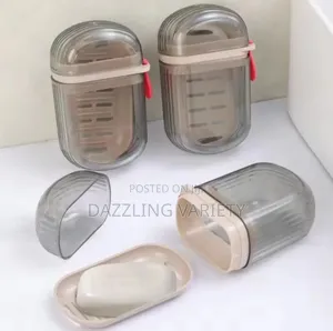 Portable Soap Case With Draining Tray