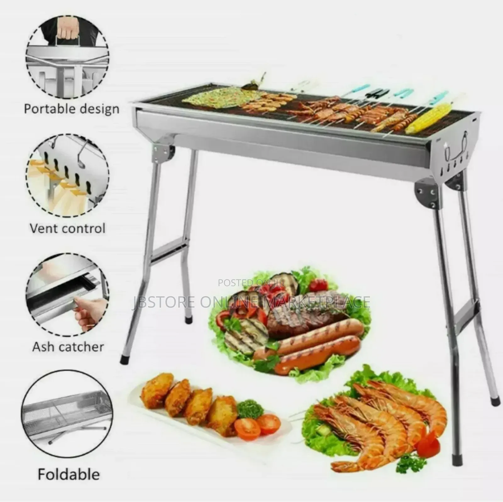 Big Charcoal Barbecue Grill