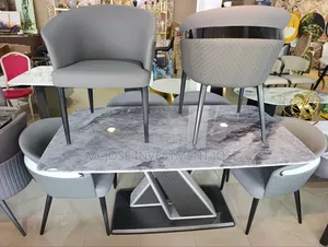 Modern Contemporary Dining Set by 6 Chairs