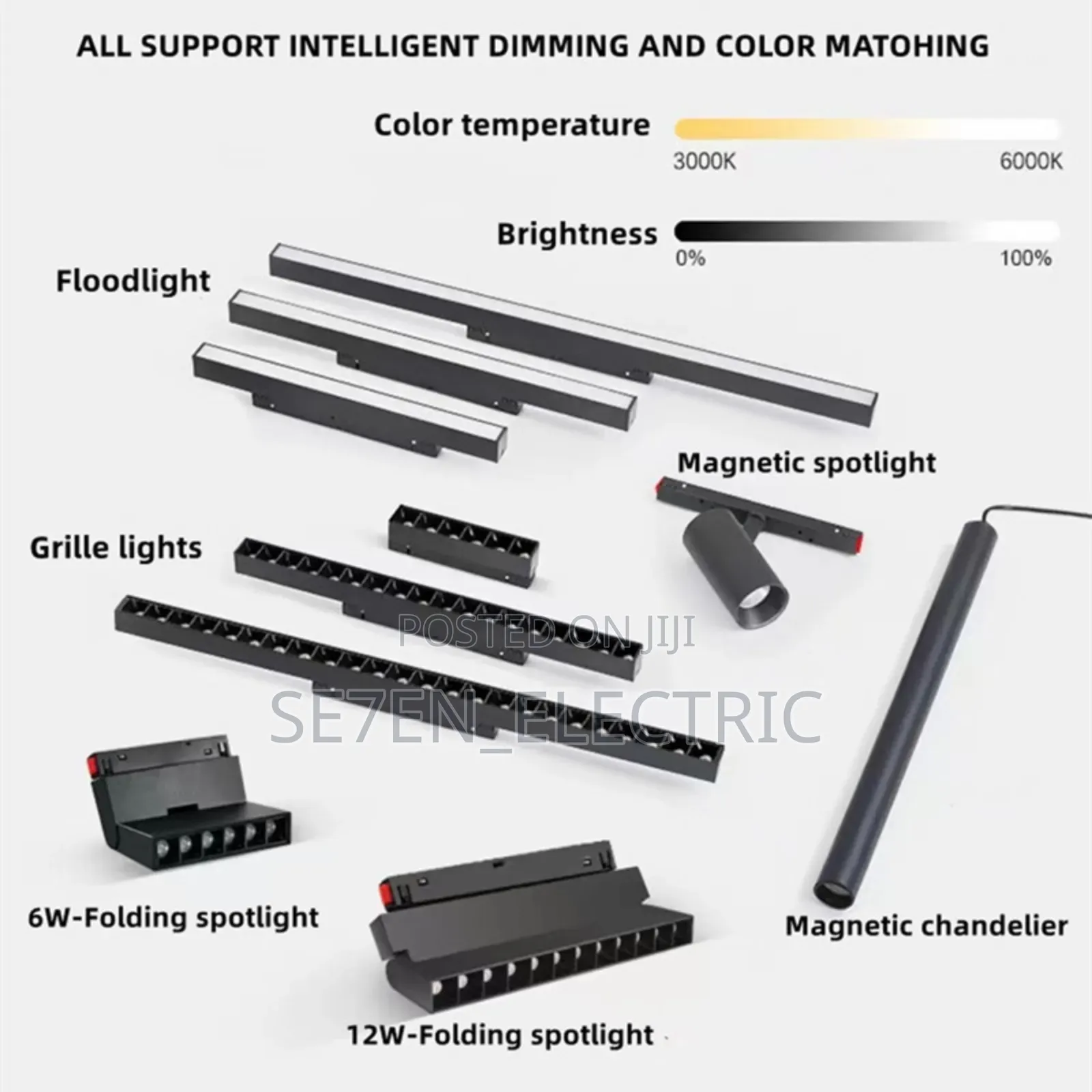 Smart Homes Tuya Magnetic Track Lighting Systems.
