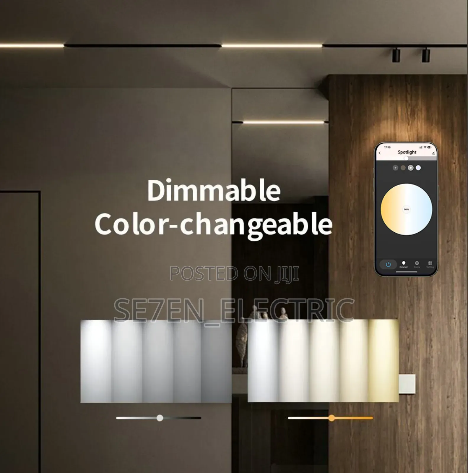 Smart Homes Tuya Magnetic Track Lighting Systems.