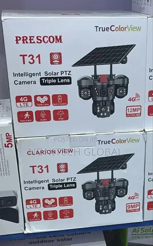 V380 Triple Lens With Solar Panels