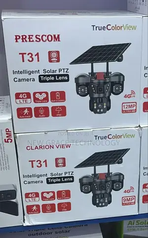 V380 Triple Lens With Solar Panels
