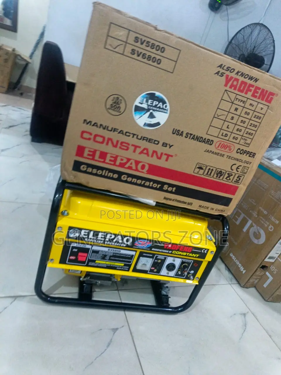 Elepaq Sv6800 Independent Electricity Generator