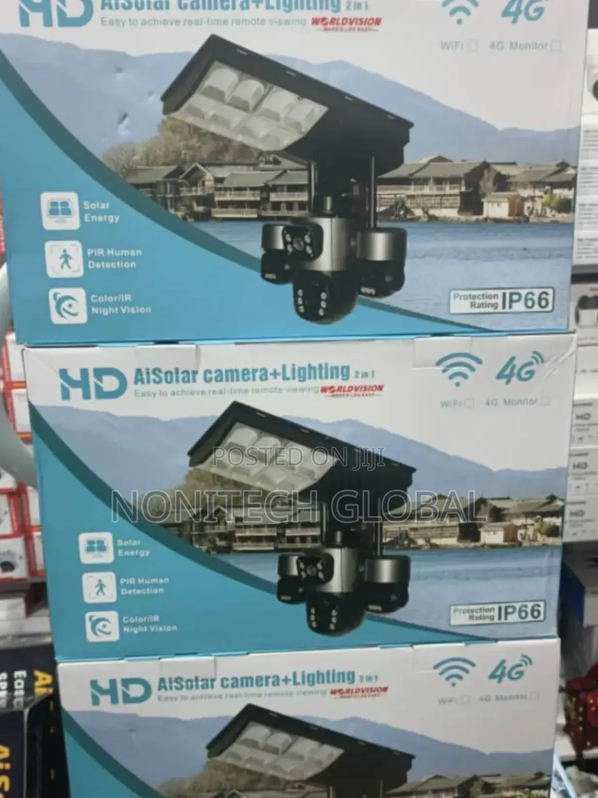 V380 Street Lights With Solar Camera
