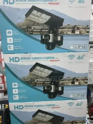 V380 Street Lights With Solar Camera