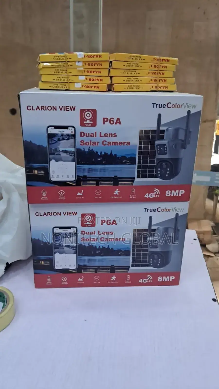 Duel Lens V380 Camera With Solar Panel