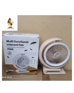 Multifunctional Crescent Desk Fan