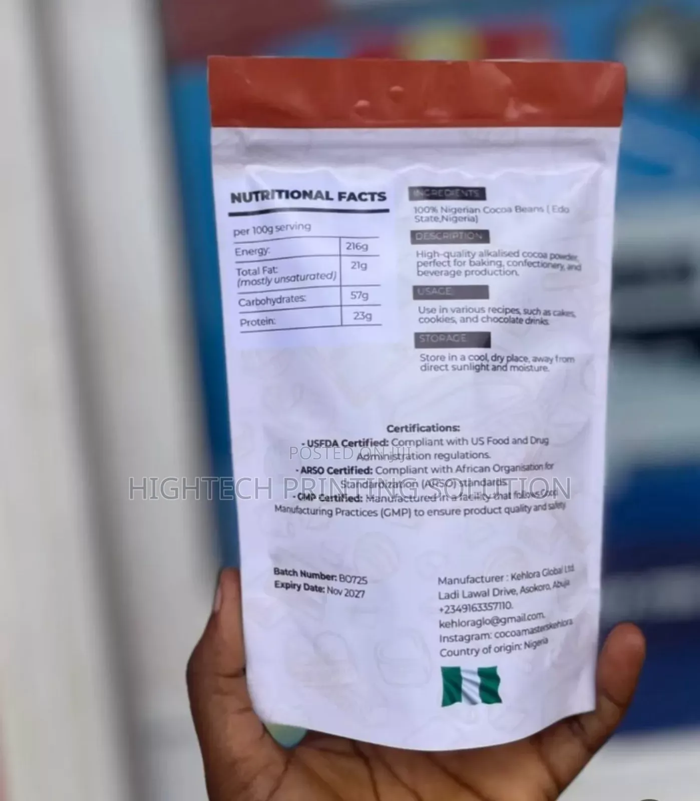 Customized Branded Pouches - Shomolu,Lagos.