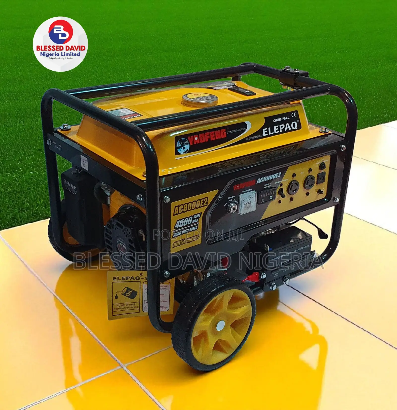 Elepaq Yaofeng Ac8000e2 4.3kva Key Start Generator With Timer Switch