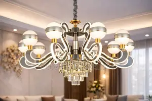 Modern Luxury Crystal Chandeliers – Led Ceiling Light for Living Room
