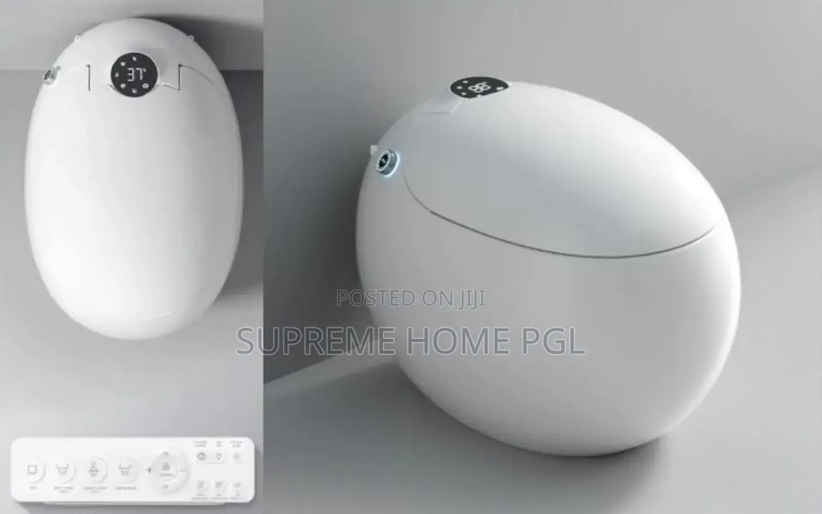 Sensor Egg Shape Smart Toilet