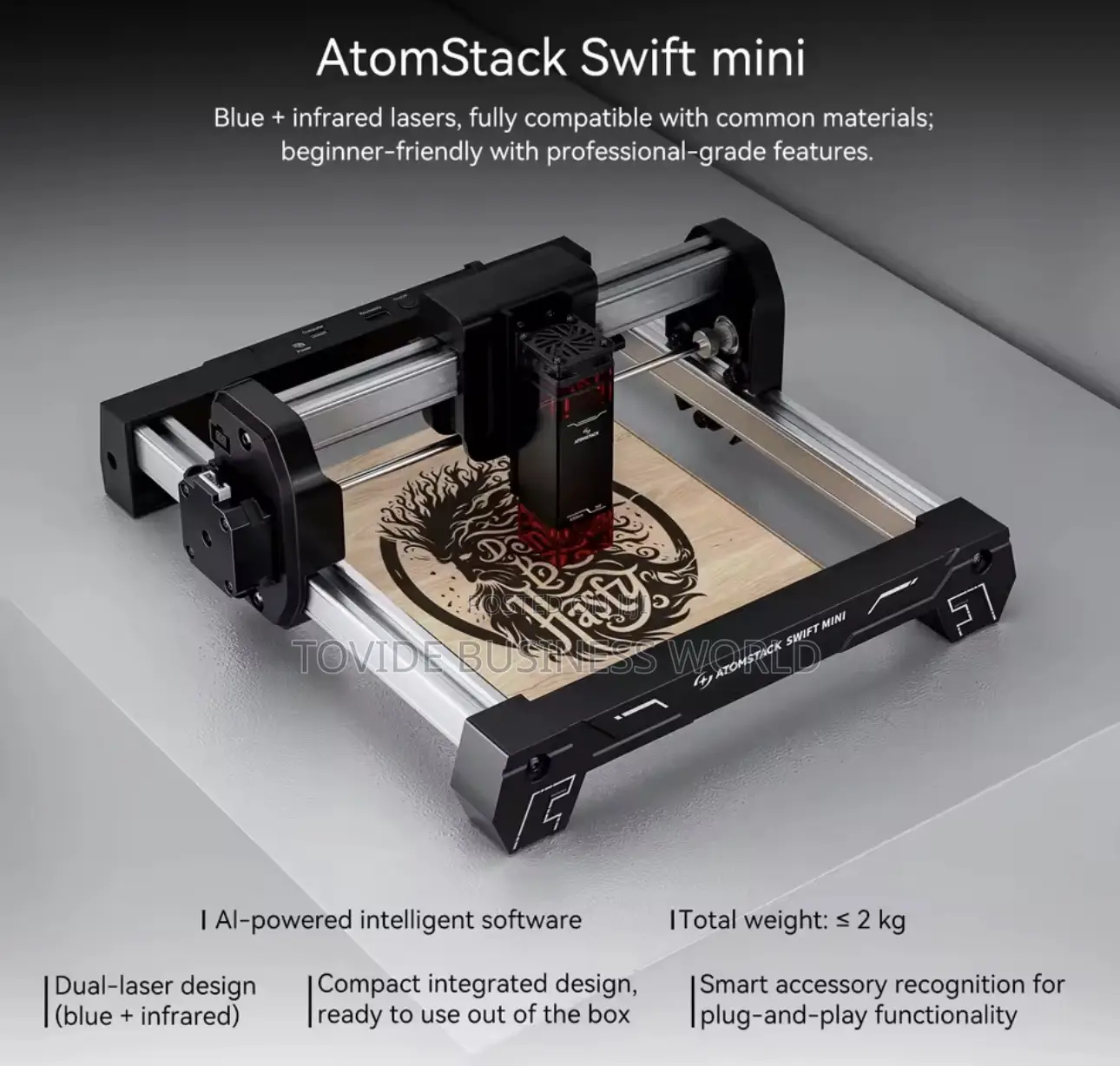 Atomstack Swift Mini 3w Portable Laser Engraving Machine 155×135mm