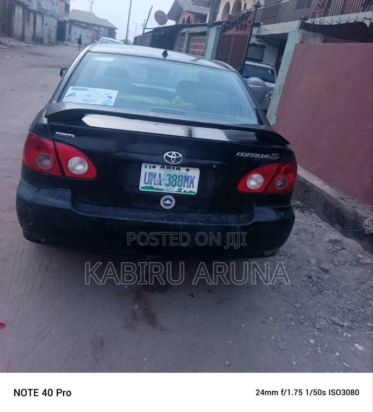 Toyota Corolla 2002 Black