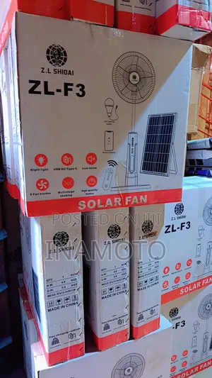 Solar Rechargeable Fan