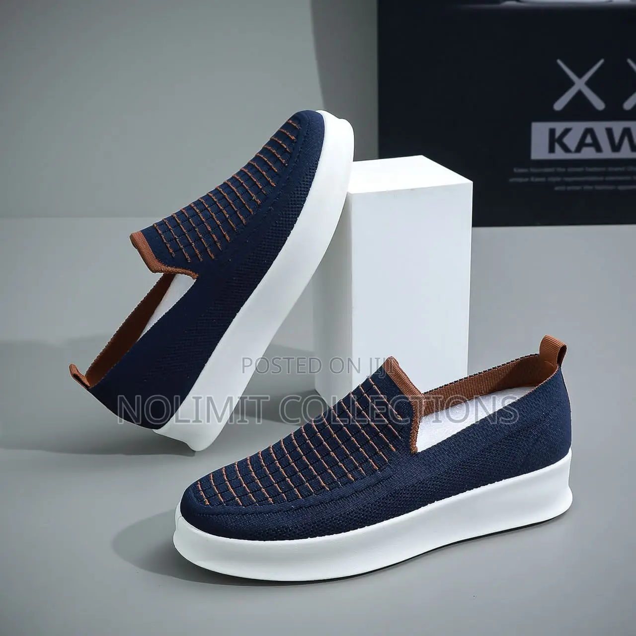 Kaws Men's Slip on Sneakers