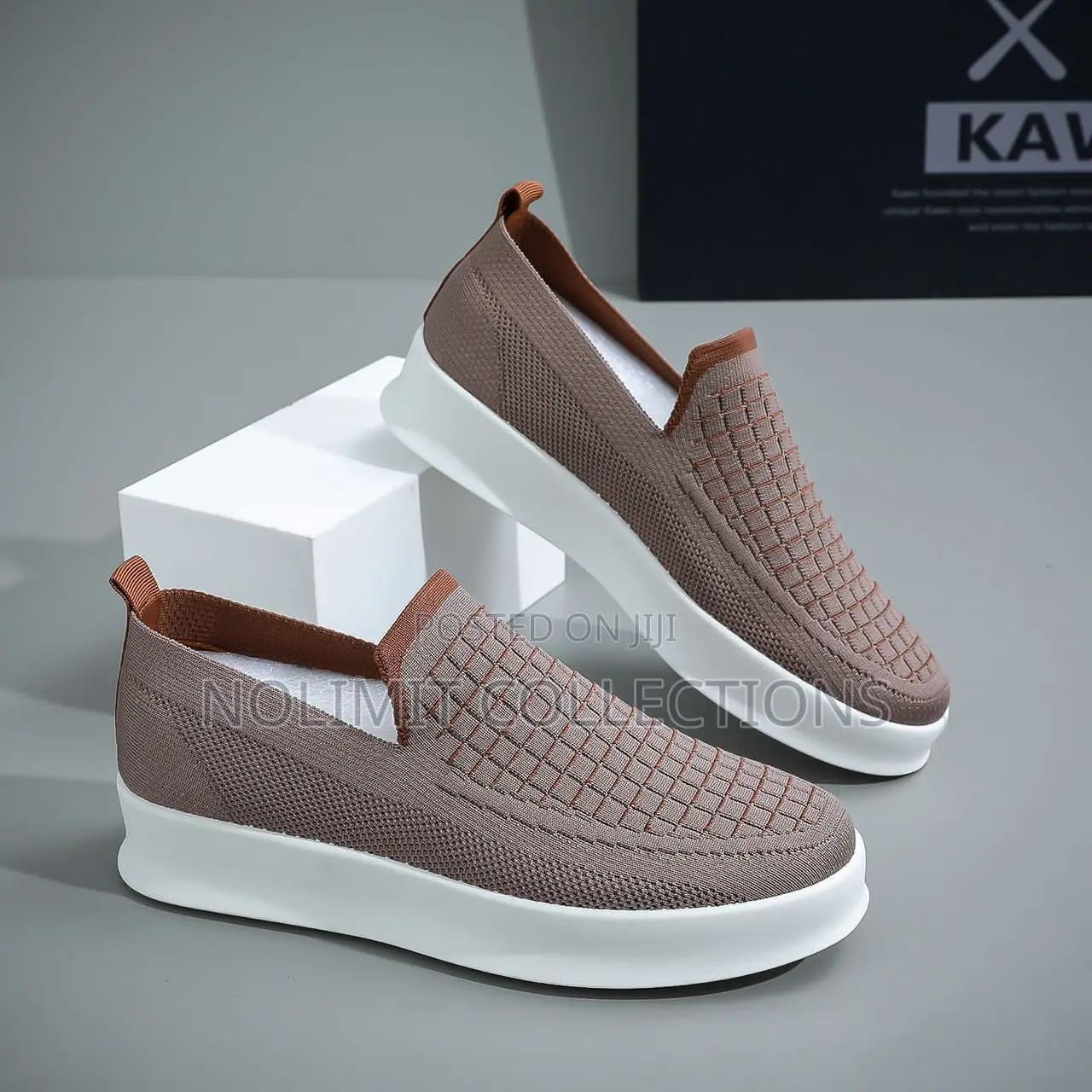 Kaws Men's Slip on Sneakers