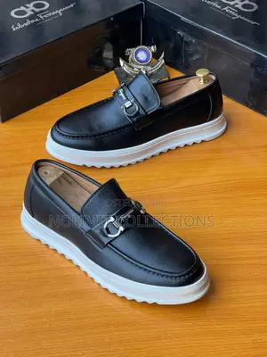 Salvatore Ferragamo Loafers With White Platform Soles