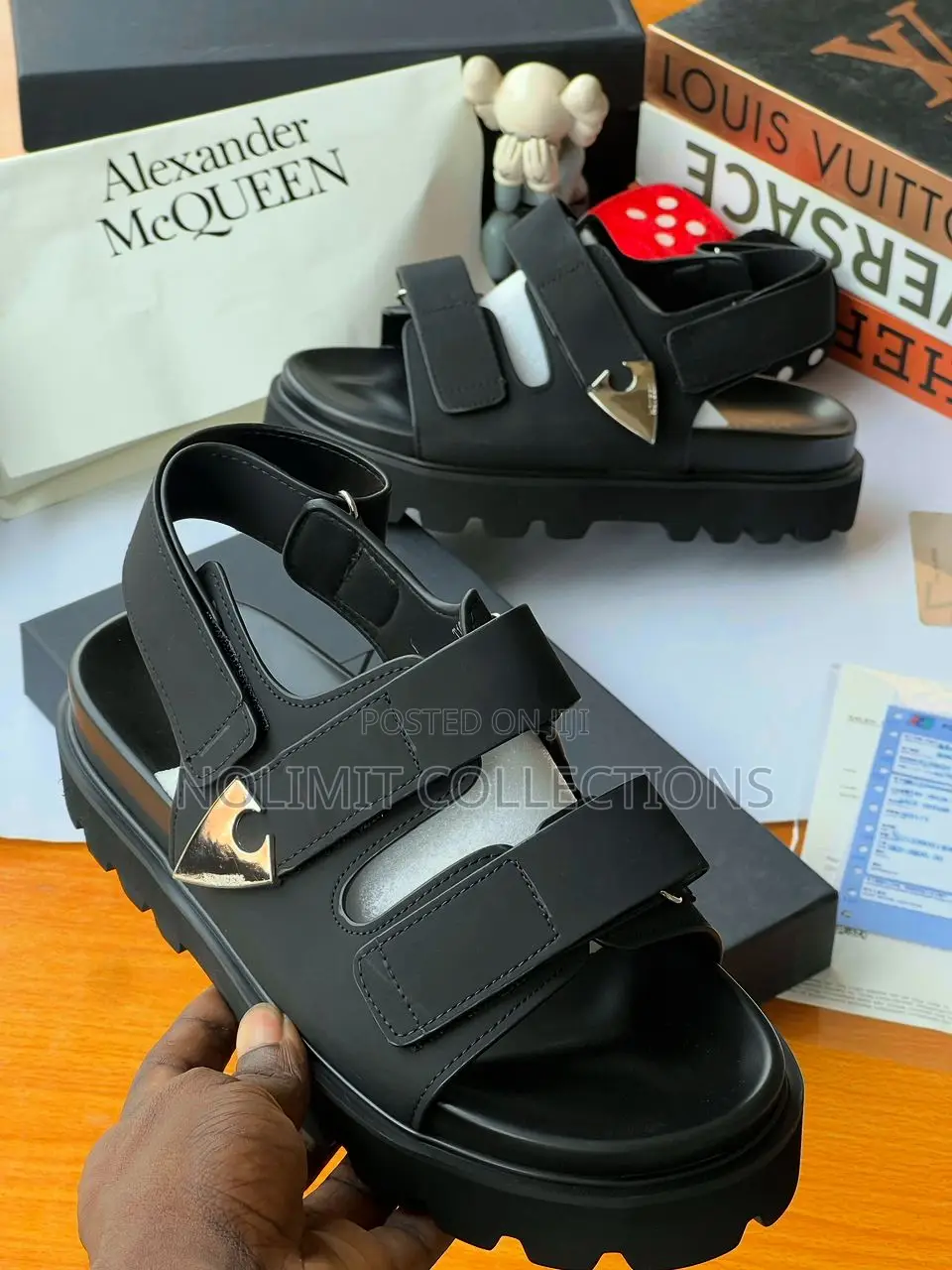 Alexander McQueen Leather Platform Sandals
