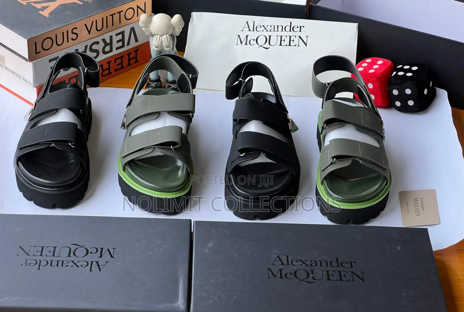 Alexander McQueen Leather Platform Sandals