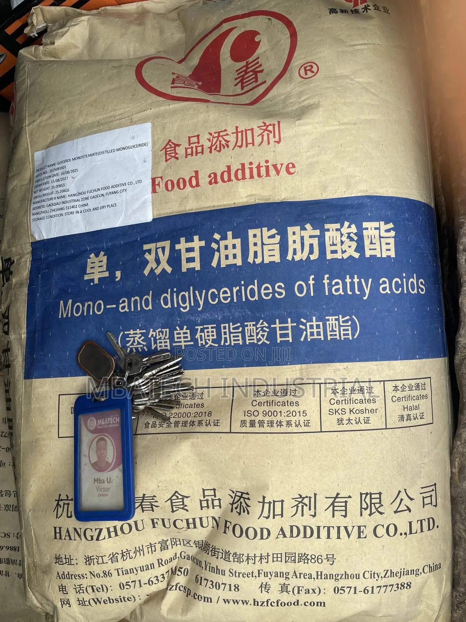 Mono And Diglycerides Fatty Acid (Distilled Gms)