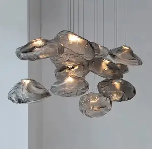 Modern Cloud Design Nordic Gery Glass Drop Light