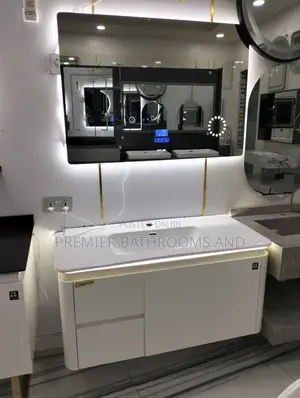 100cm Cabinets Basin White
