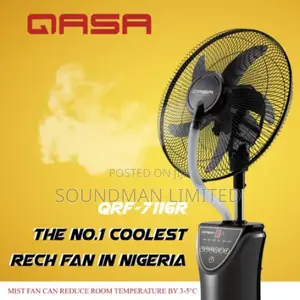 Qasa Rechargeable Mist Fan 16" Inches QRF-7116r