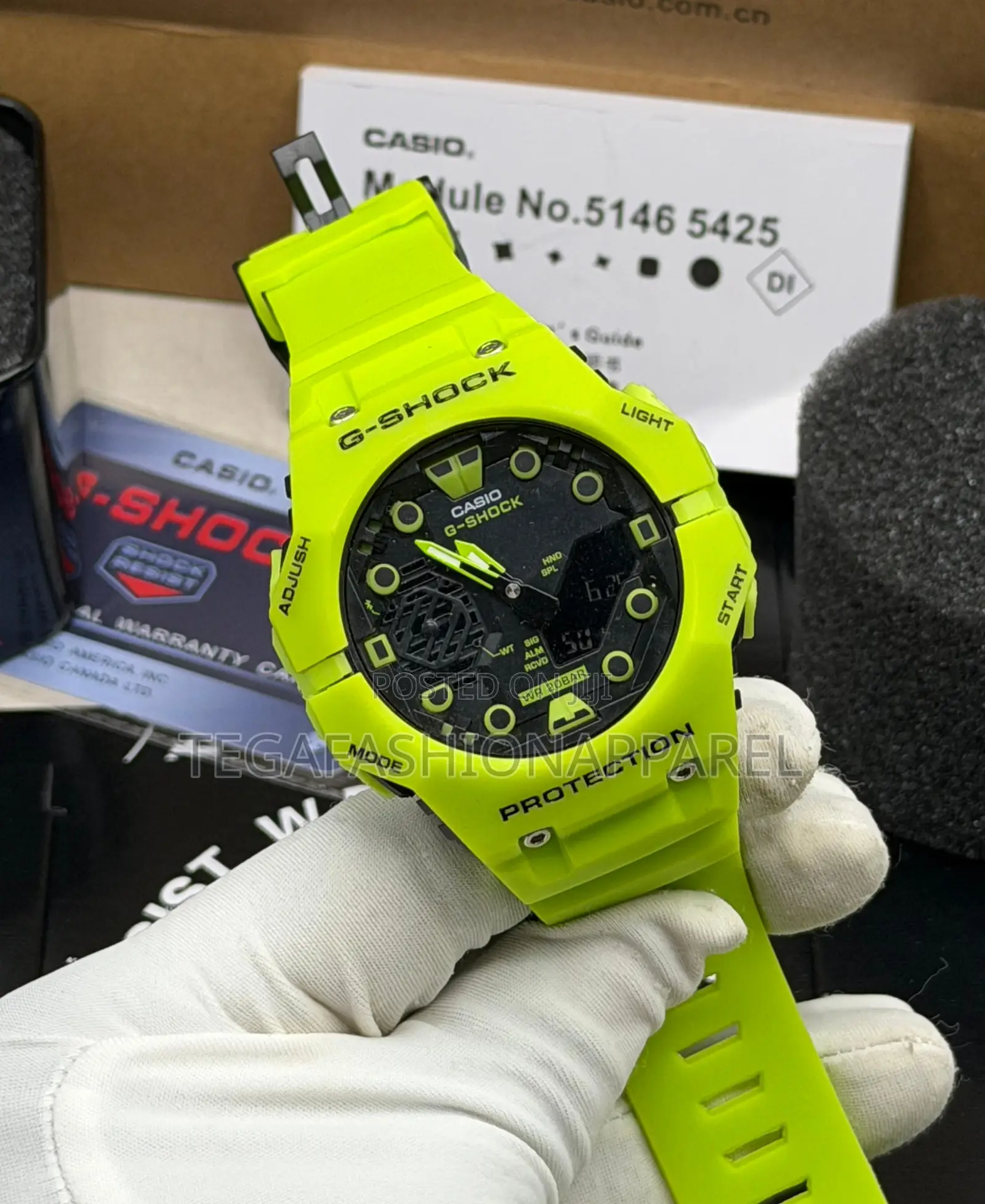 Gab001g-2a Casio G-Shock Digital / Analog Rubber Strap Watch