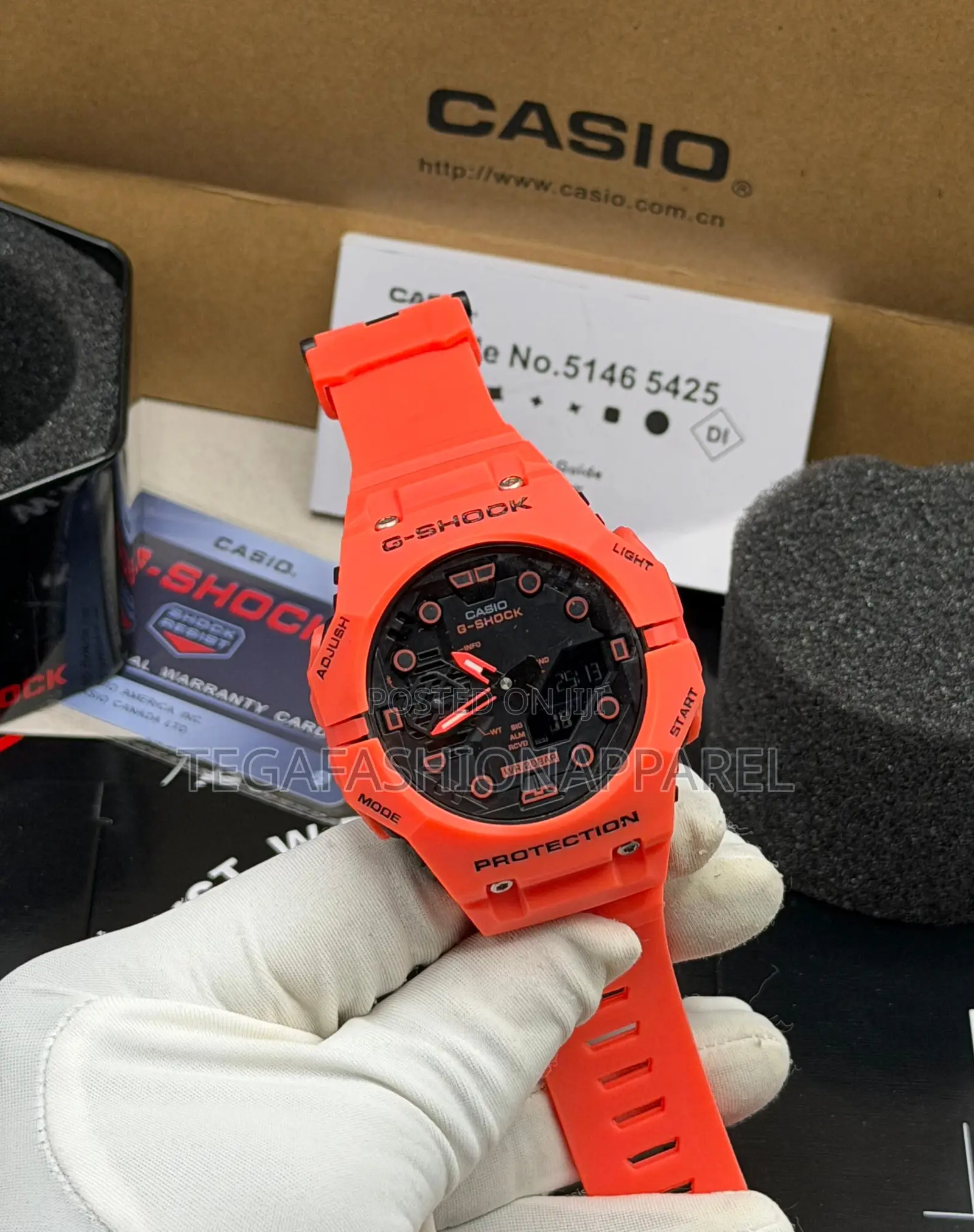 Gab001g-2a Casio G-Shock Digital / Analog Rubber Strap Watch