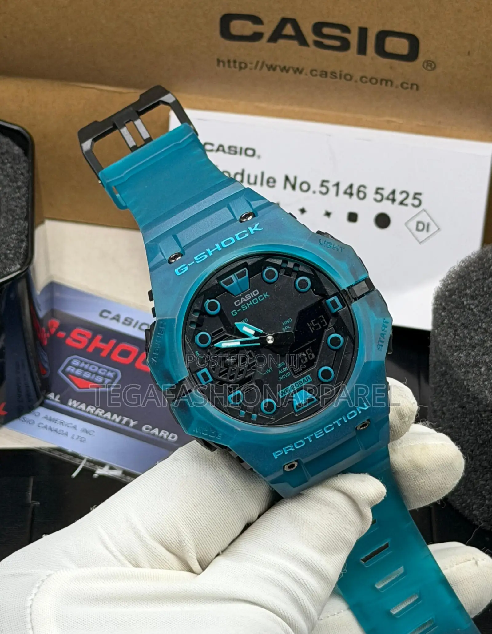 Gab001g-2a Casio G-Shock Digital / Analog Rubber Strap Watch