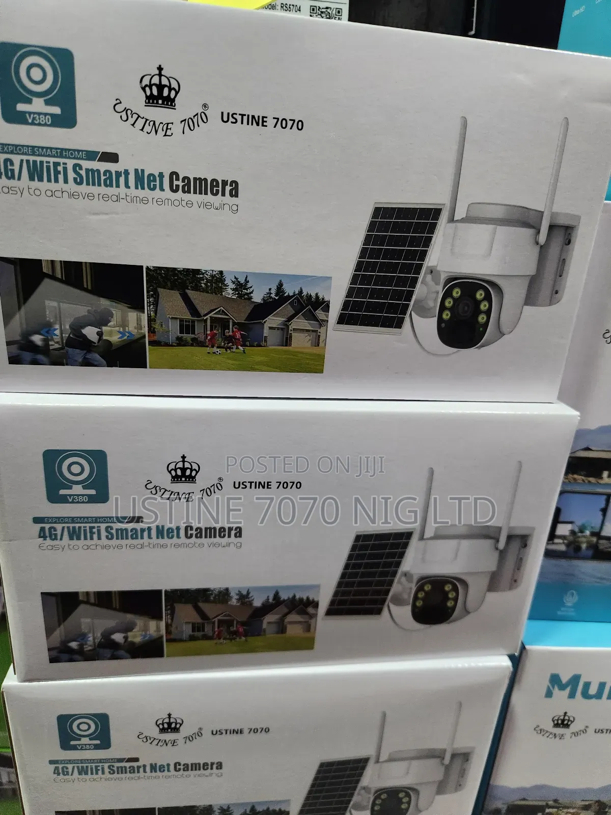 T7 4g Solar CCTV Camera 1 Lens With Solar Panel (New)