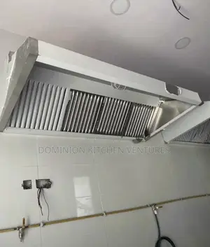 This Is a Stainless Steel Commercial Kitchen Hood,