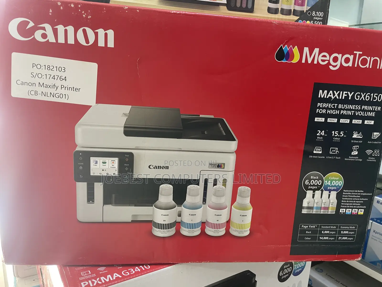 Cannon Megatank Maxify Gx6150