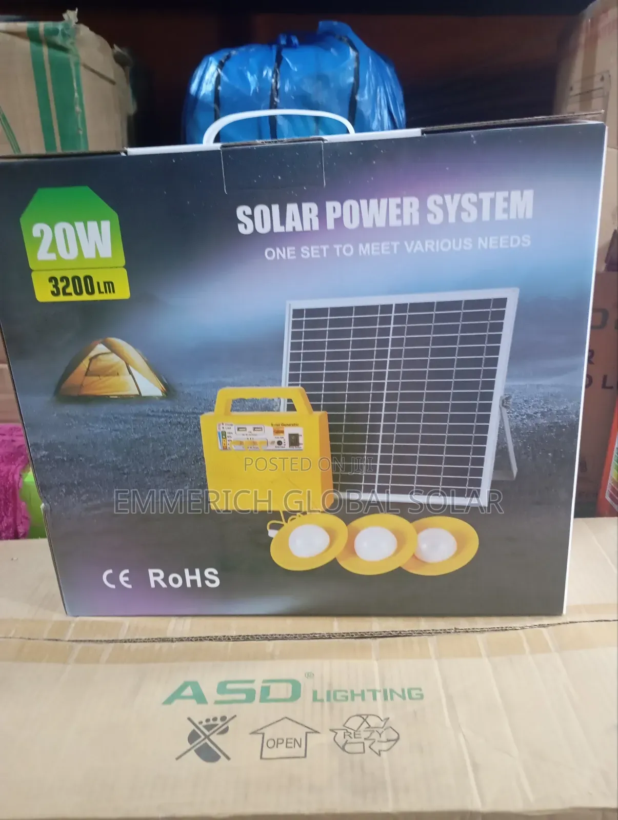 20watts 3200lm Solar Generator