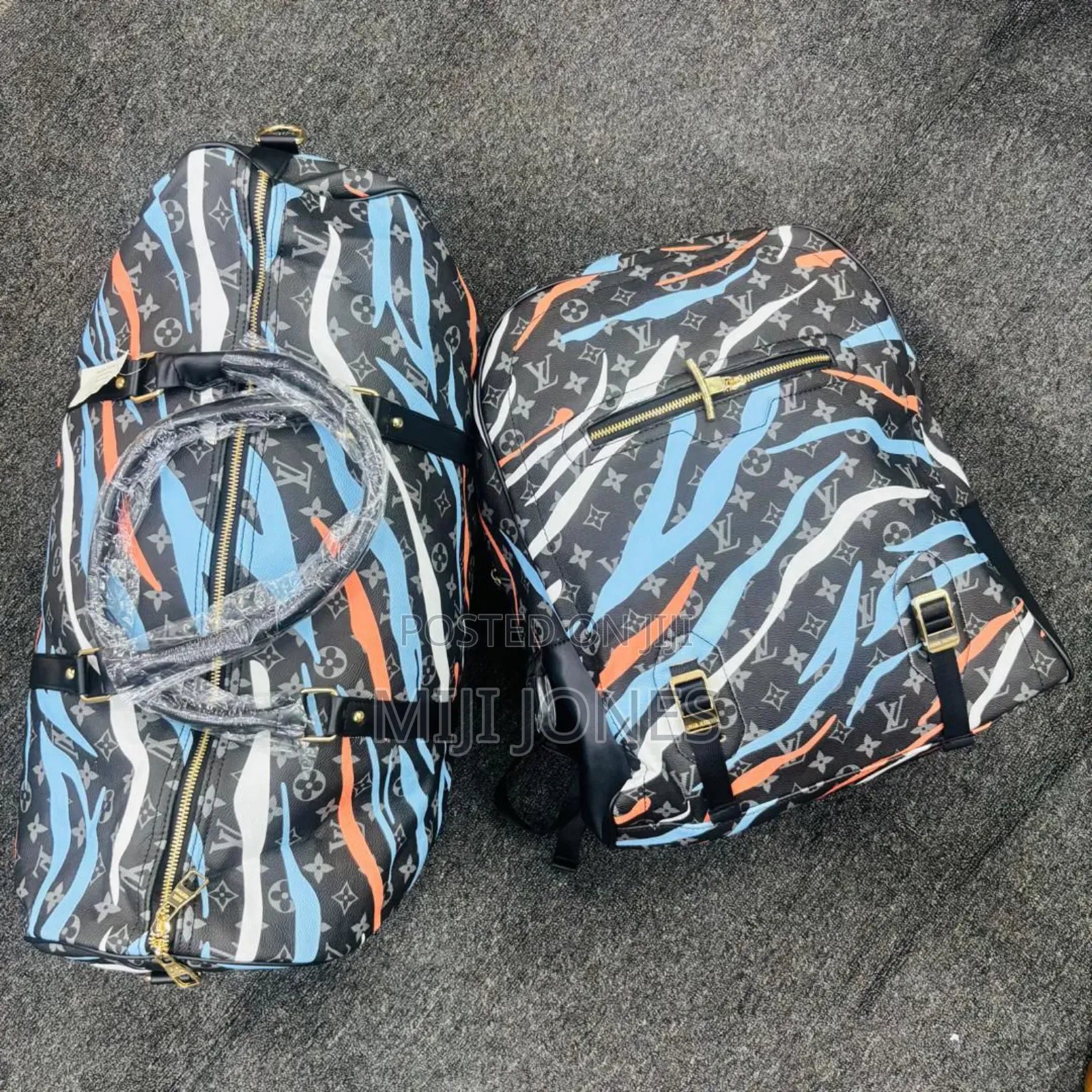"Lv Duo: Backpack + Duffel Bag Combo"
