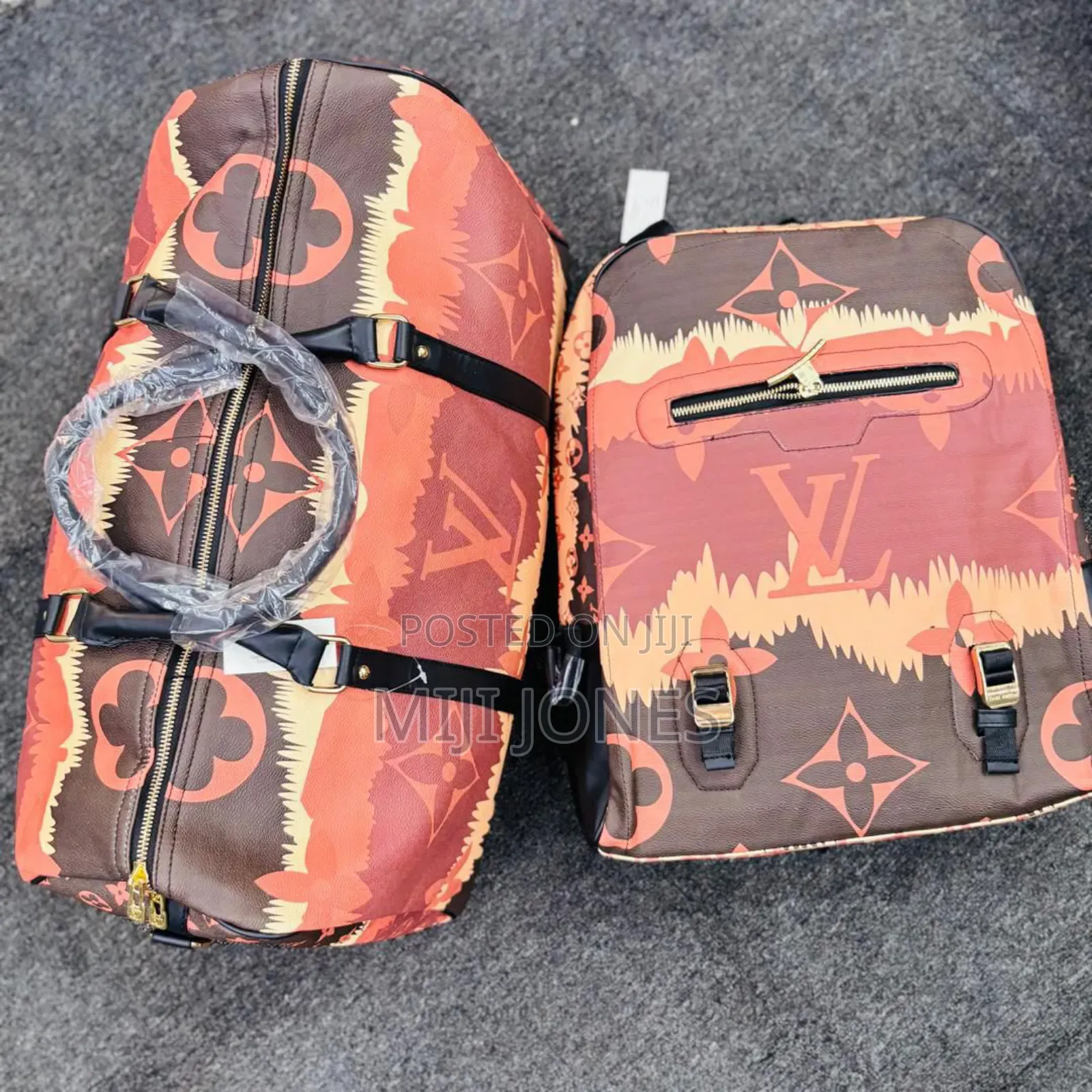 "Lv Duo: Backpack + Duffel Bag Combo"