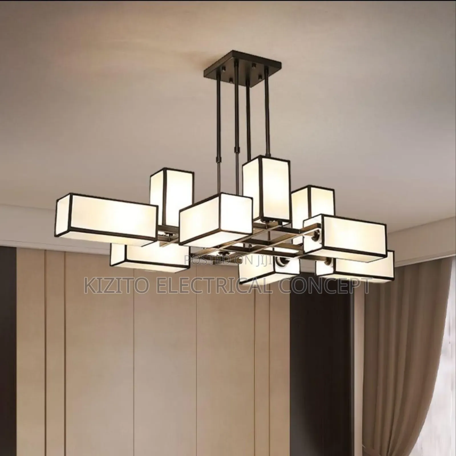 Minimalistic Dropping Square Lamp Lustre